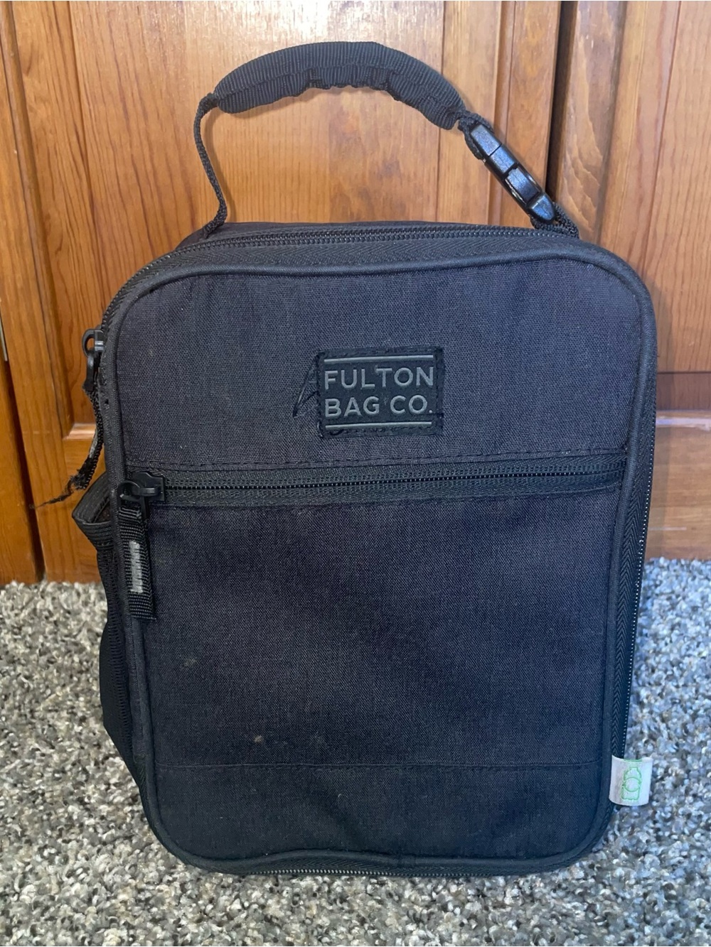 Fulton Bag Co. Black Insulated Lunch Bag